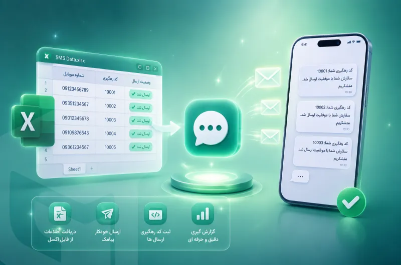 افزونه اکسل به پیامک